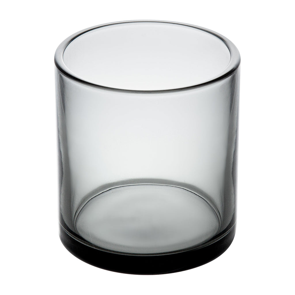 Vetri 10 oz Gray Rocks / Old Fashioned Glass - 3 1/4" x 3 1/4" x 3 1/2" - 24 count box
