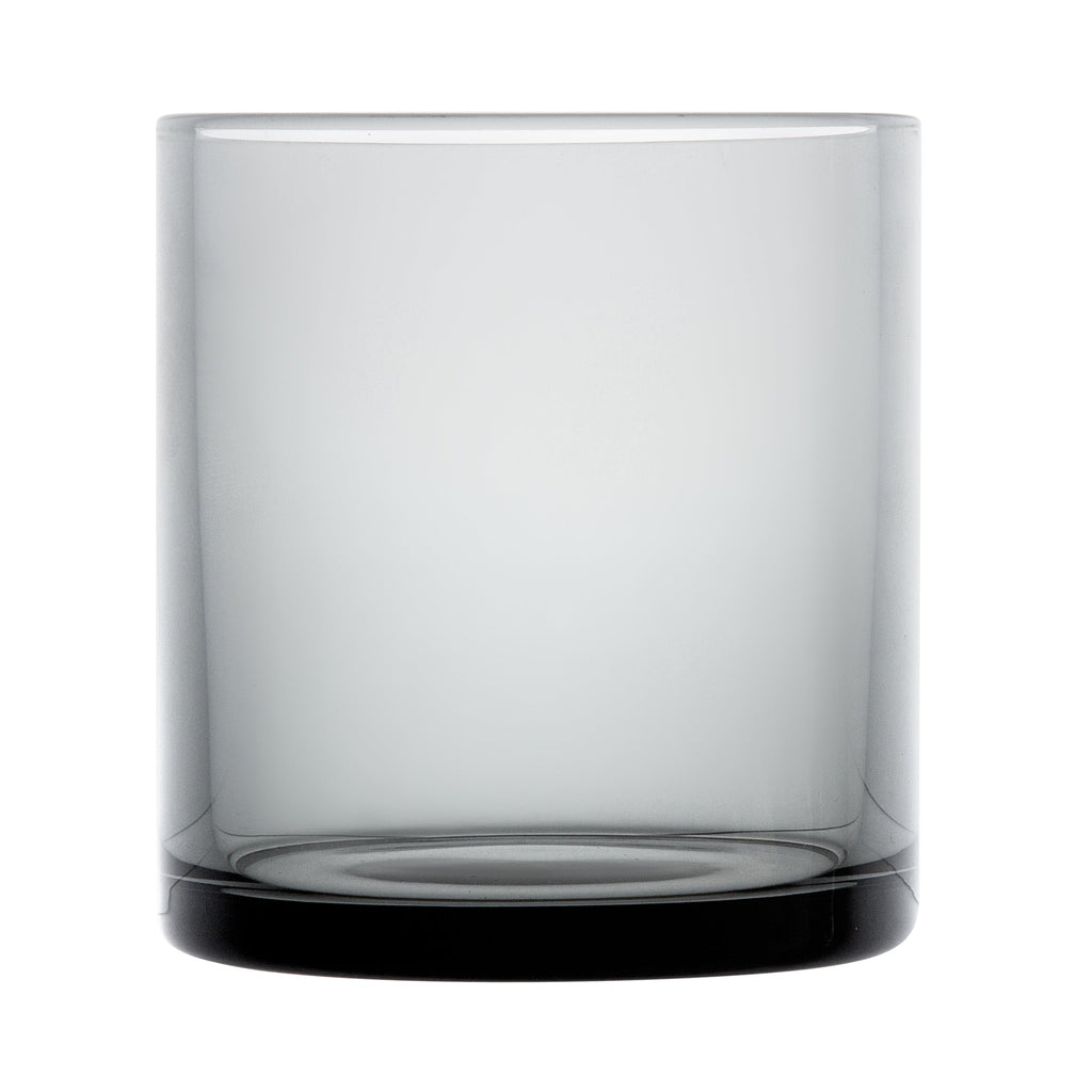 Vetri 10 oz Gray Rocks / Old Fashioned Glass - 3 1/4" x 3 1/4" x 3 1/2" - 24 count box