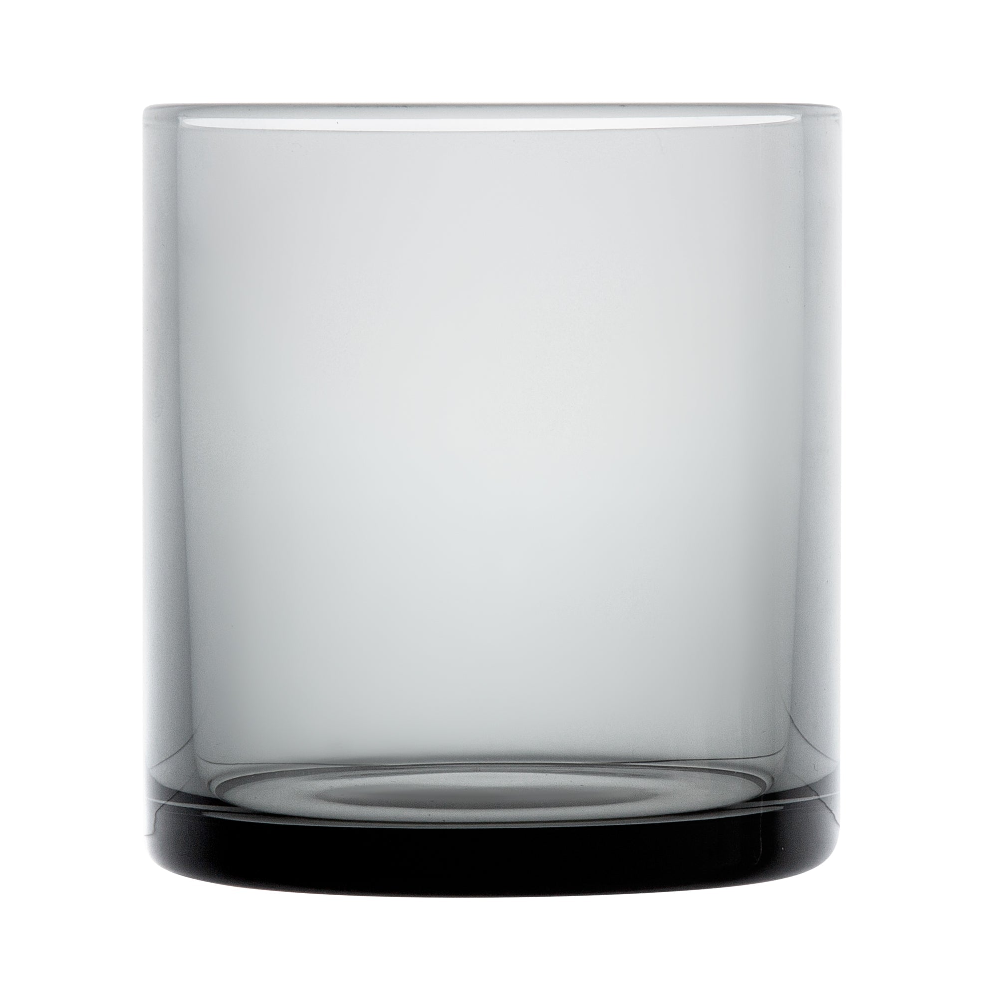 Vetri 10 oz Gray Rocks / Old Fashioned Glass - 3 1/4" x 3 1/4" x 3 1/2" - 24 count box