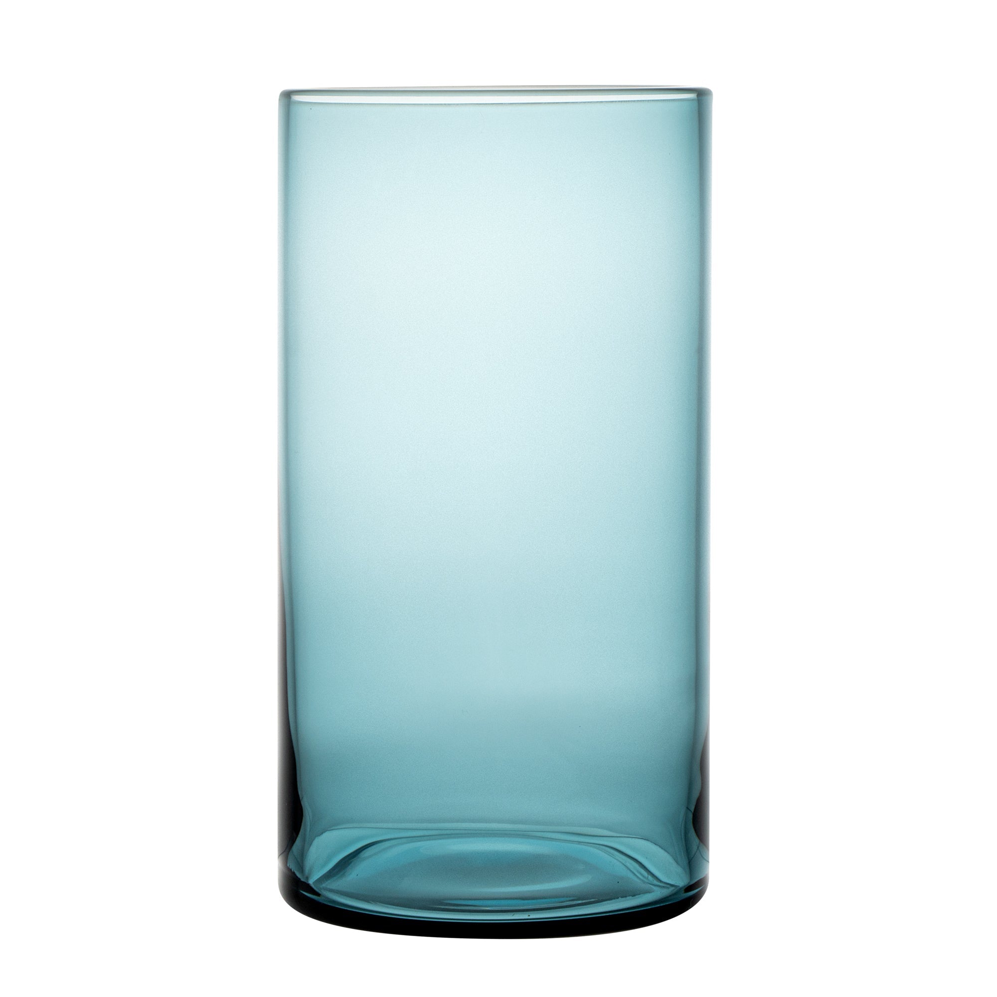Vetri 16 oz Blue Beverage Glass - 3" x 3" x 5 1/2" - 24 count box