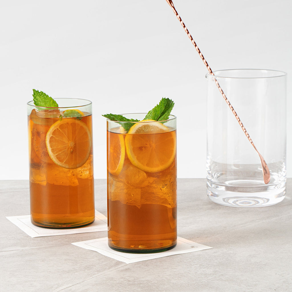 Vetri 16 oz Green Beverage Glass - 3" x 3" x 5 1/2" - 6 count box