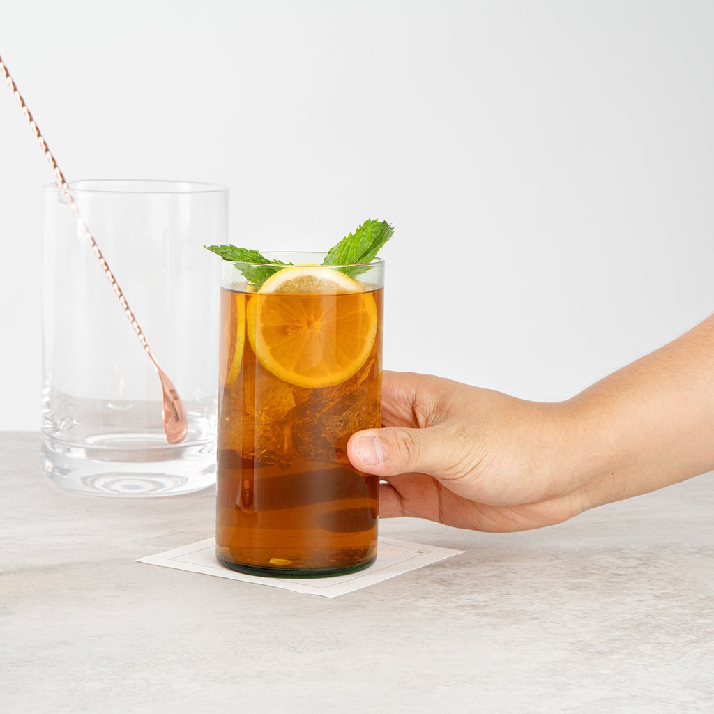 Vetri 16 oz Green Beverage Glass - 3" x 3" x 5 1/2" - 24 count box