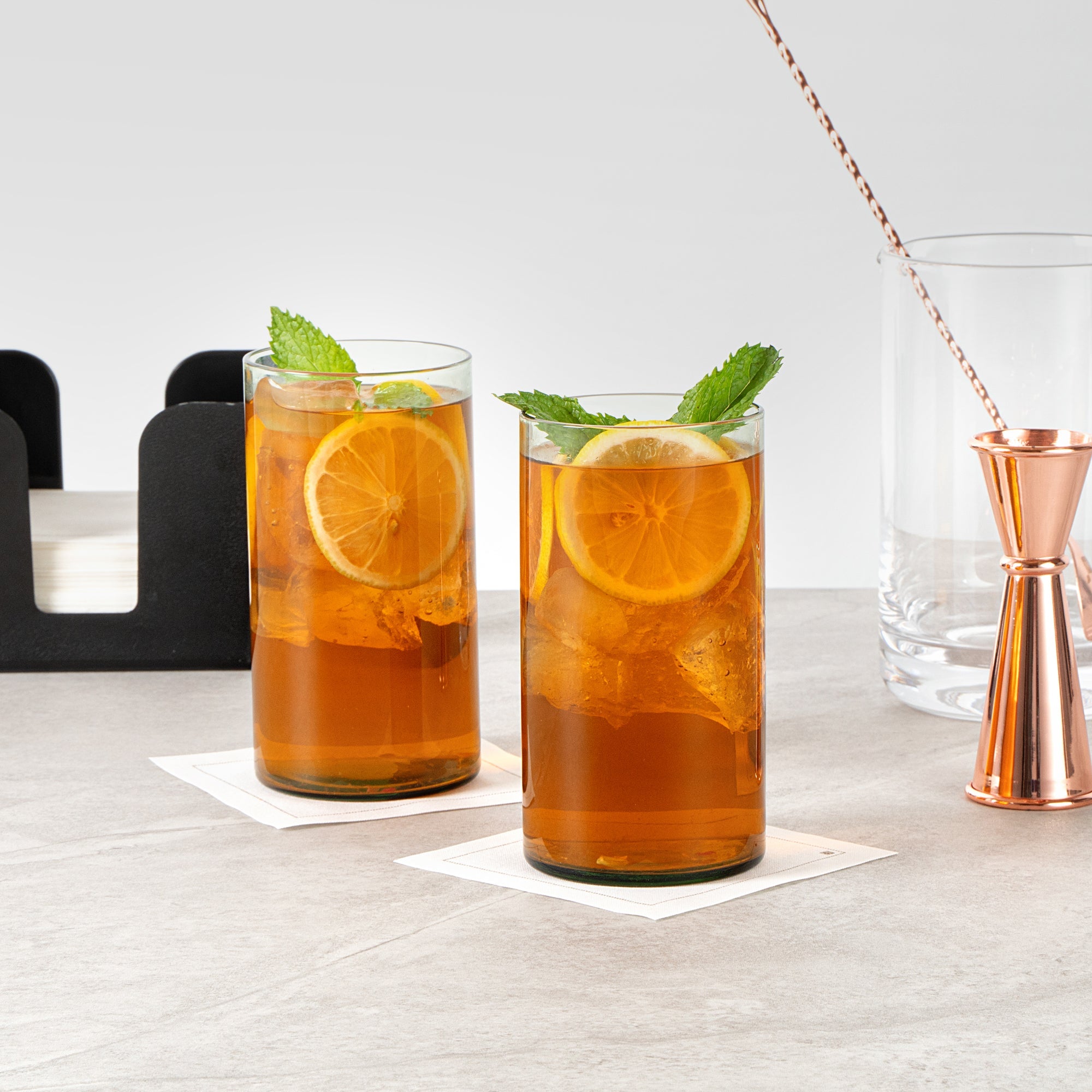 Vetri 16 oz Green Beverage Glass - 3" x 3" x 5 1/2" - 24 count box