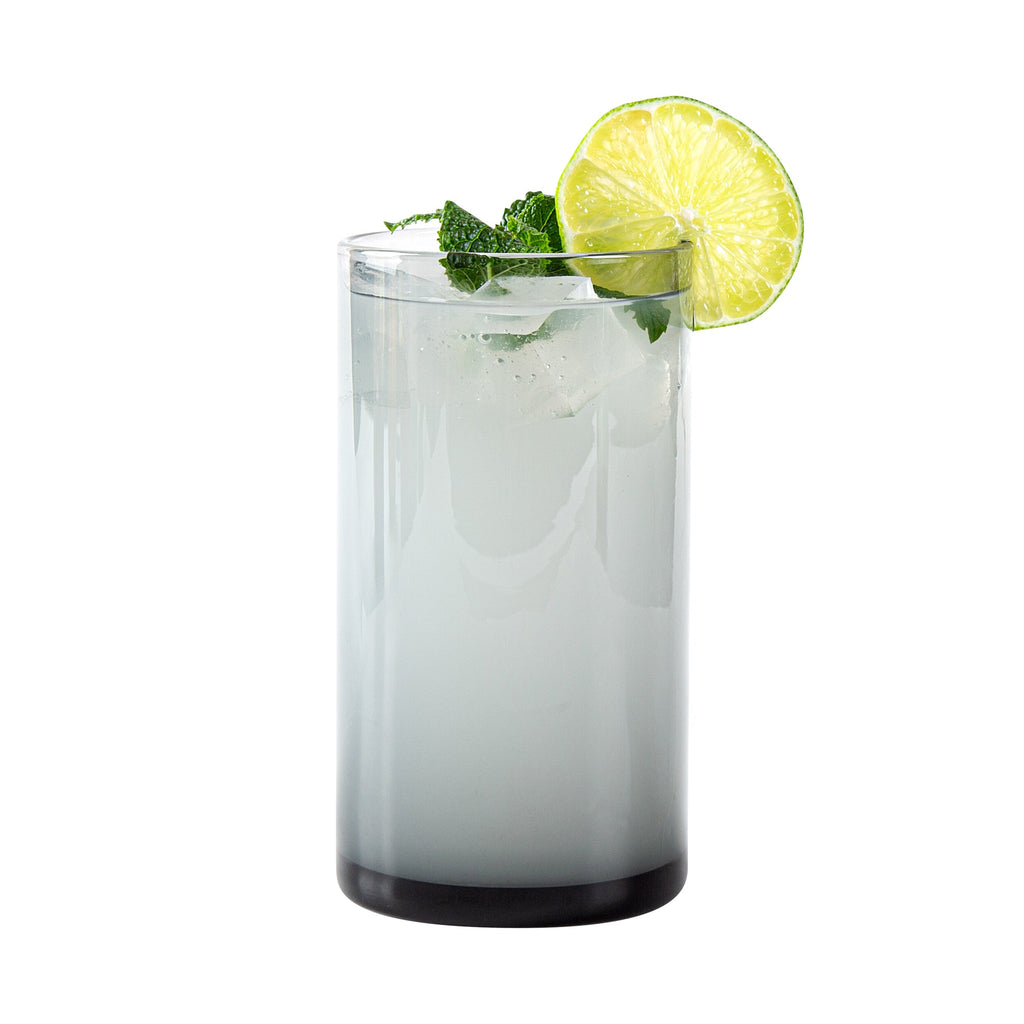 Vetri 16 oz Gray Beverage Glass - 3" x 3" x 5 1/2" - 24 count box