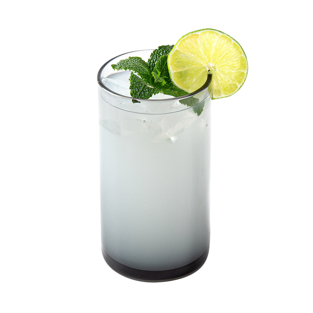 Vetri 16 oz Gray Beverage Glass - 3" x 3" x 5 1/2" - 6 count box