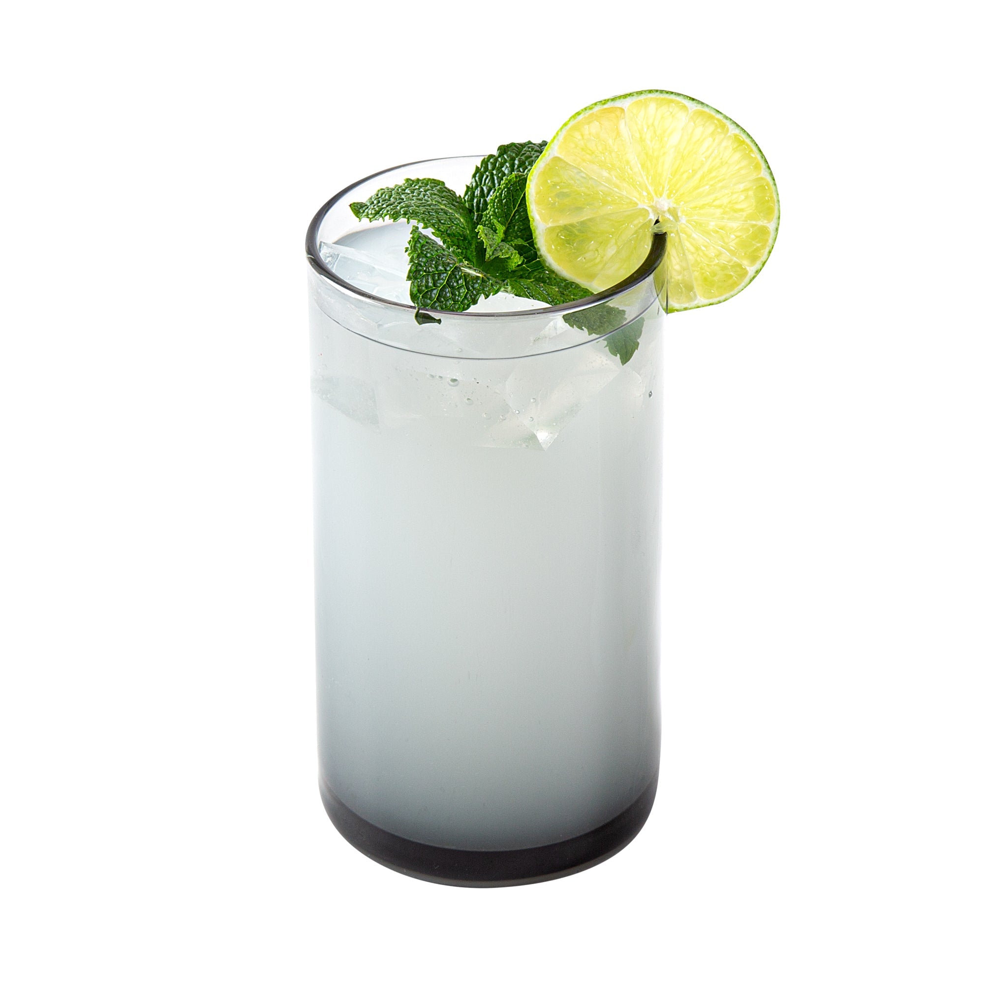 Vetri 16 oz Gray Beverage Glass - 3" x 3" x 5 1/2" - 6 count box