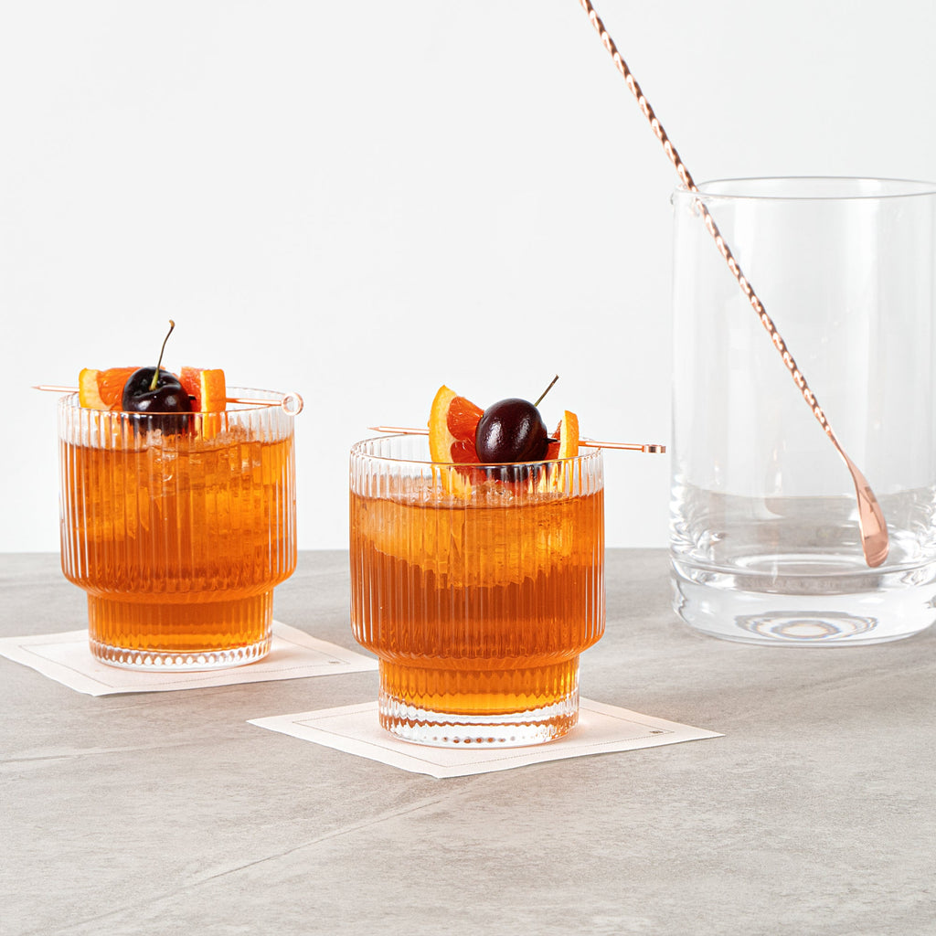 Vetri 10 oz Rocks / Old Fashioned Glass - 3 1/4" x 3 1/4" x 3 3/4" - 6 count box