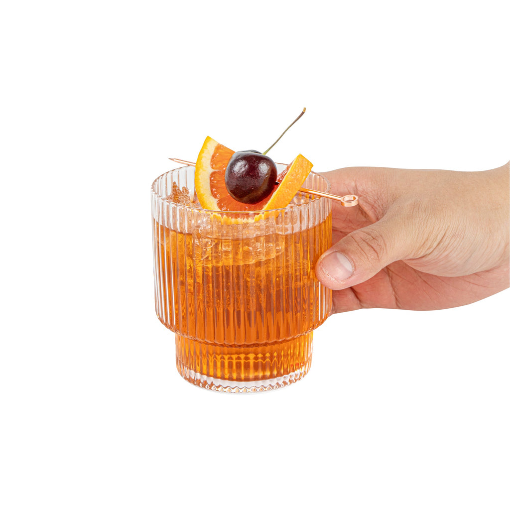 Vetri 10 oz Rocks / Old Fashioned Glass - 3 1/4" x 3 1/4" x 3 3/4" - 6 count box