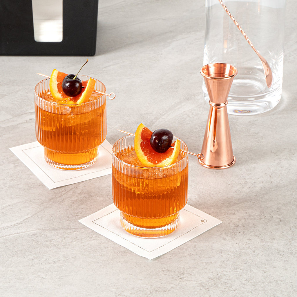 Vetri 10 oz Rocks / Old Fashioned Glass - 3 1/4" x 3 1/4" x 3 3/4" - 6 count box