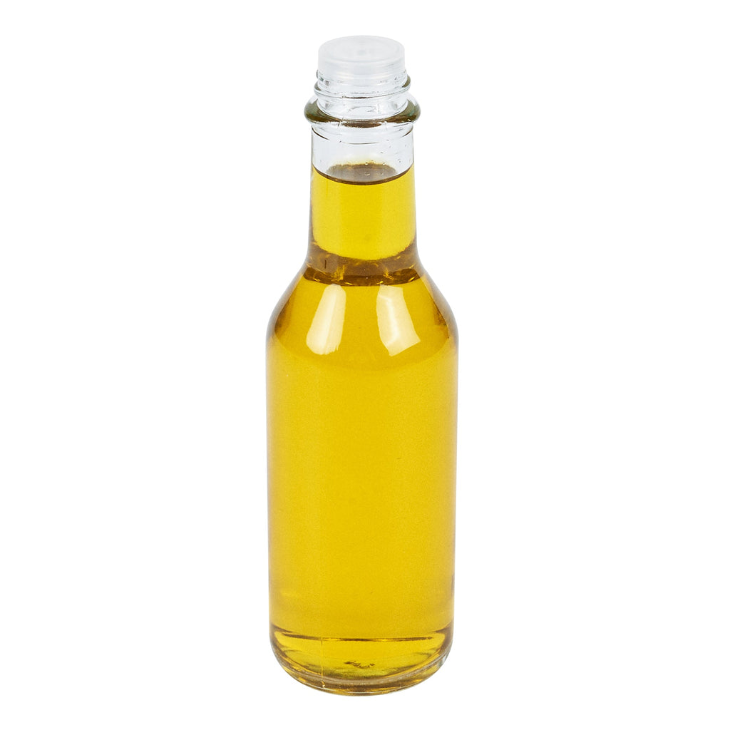 Vetri 5 oz Glass Woozy Bottle - with Black Cap - 1 3/4" x 1 3/4" x 6 3/4" - 10 count box