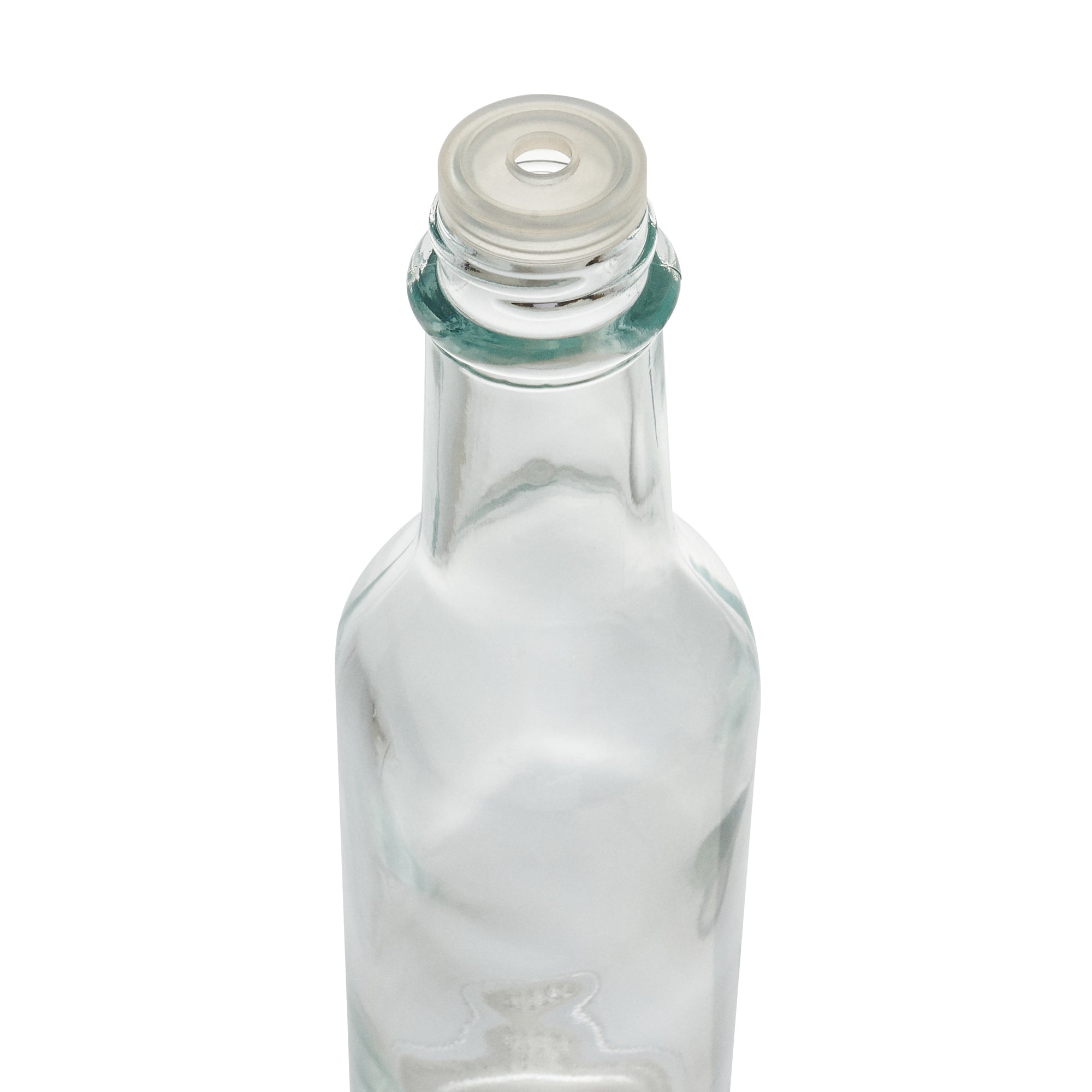 Vetri 5 oz Glass Woozy Bottle - with Red Cap - 1 3/4" x 1 3/4" x 6 3/4" - 10 count box