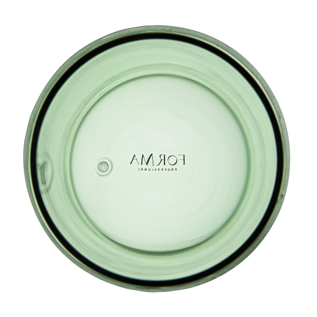 Forma Professional 9 oz Green Glass Tumbler - Double Wall, Borosilicate - 3 1/4" x 3 1/4" x 4" - 2 count box