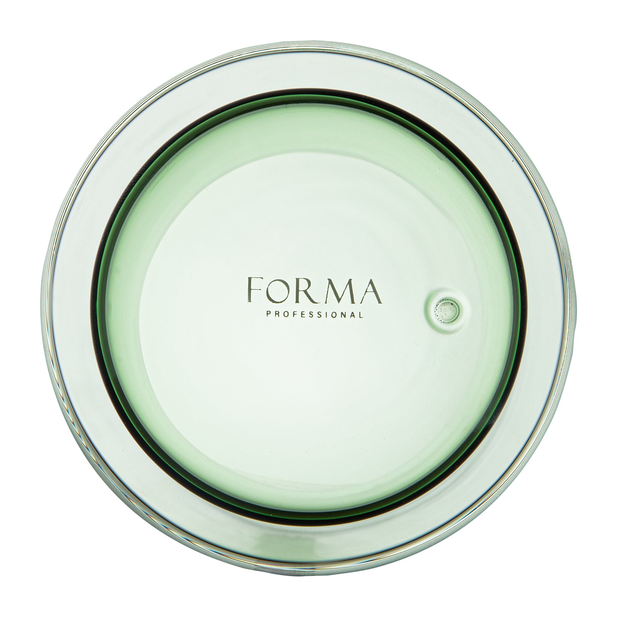 Forma Professional 9 oz Green Glass Tumbler - Double Wall, Borosilicate - 3 1/4" x 3 1/4" x 4" - 12 count box