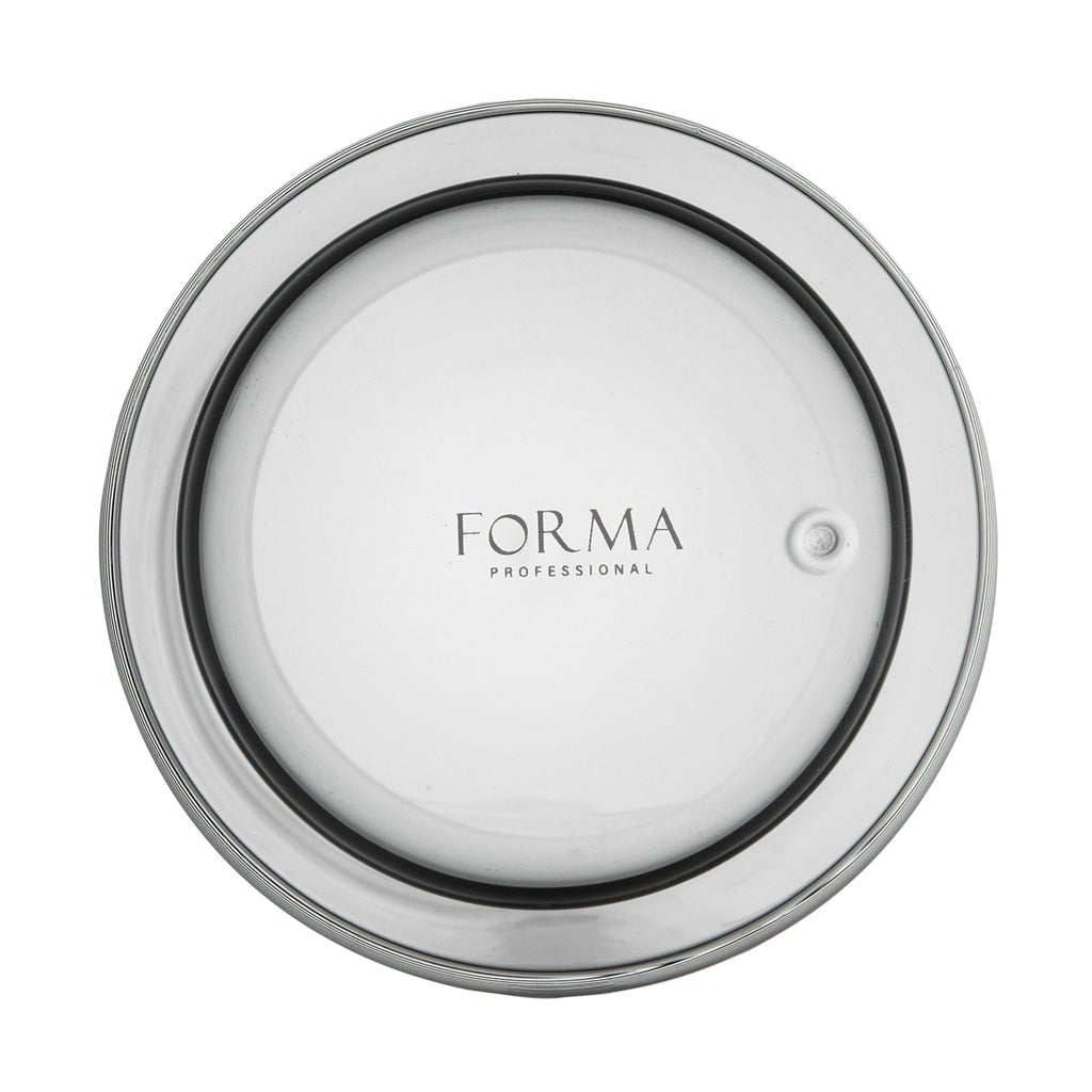 Forma Professional 9 oz Gray Glass Tumbler - Double Wall, Borosilicate - 3 1/4" x 3 1/4" x 4" - 12 count box