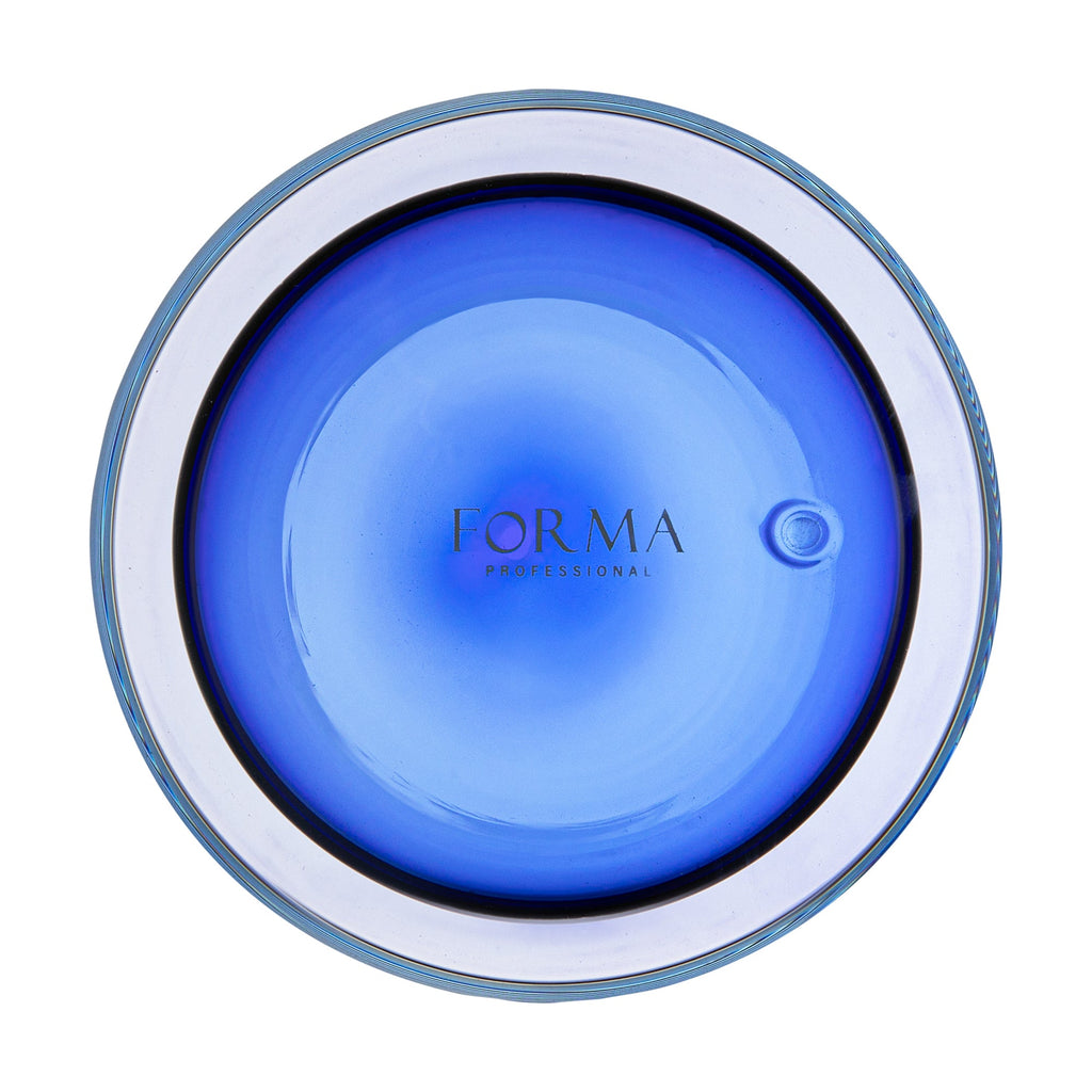 Forma Professional 14 oz Blue Glass Tumbler - Double Wall, Borosilicate - 3 1/4" x 3 1/4" x 5 1/4" - 2 count box