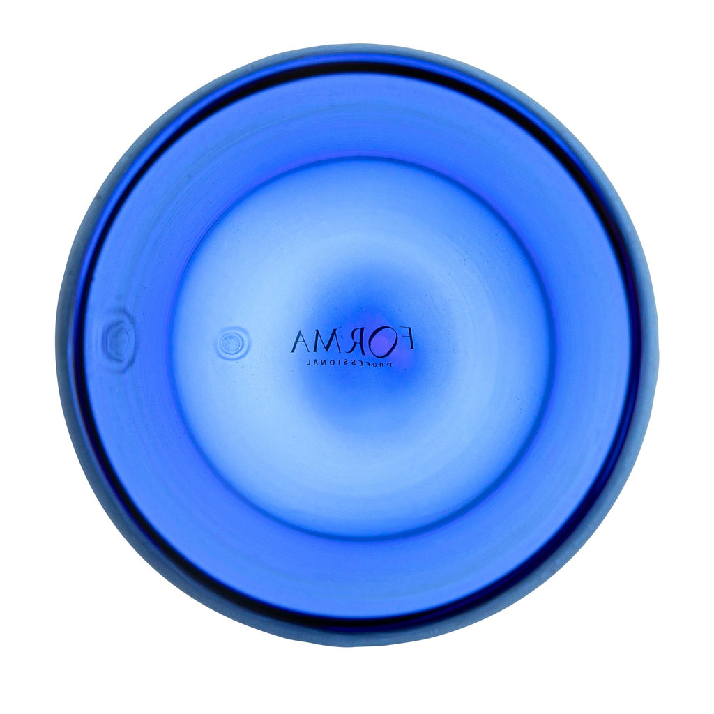 Forma Professional 14 oz Blue Glass Tumbler - Double Wall, Borosilicate - 3 1/4" x 3 1/4" x 5 1/4" - 2 count box