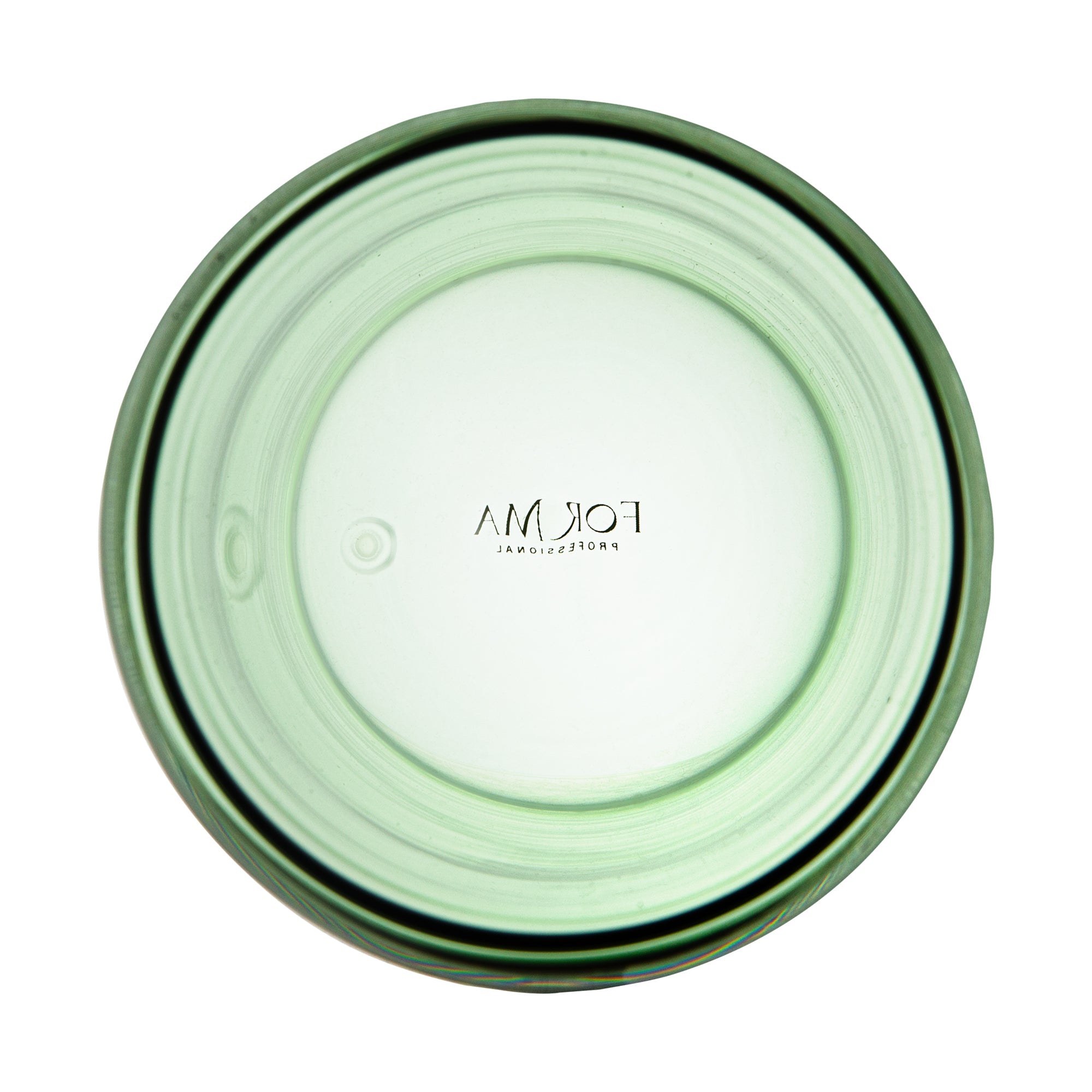 Forma Professional 14 oz Green Glass Tumbler - Double Wall, Borosilicate - 3 1/4" x 3 1/4" x 5 1/4" - 2 count box