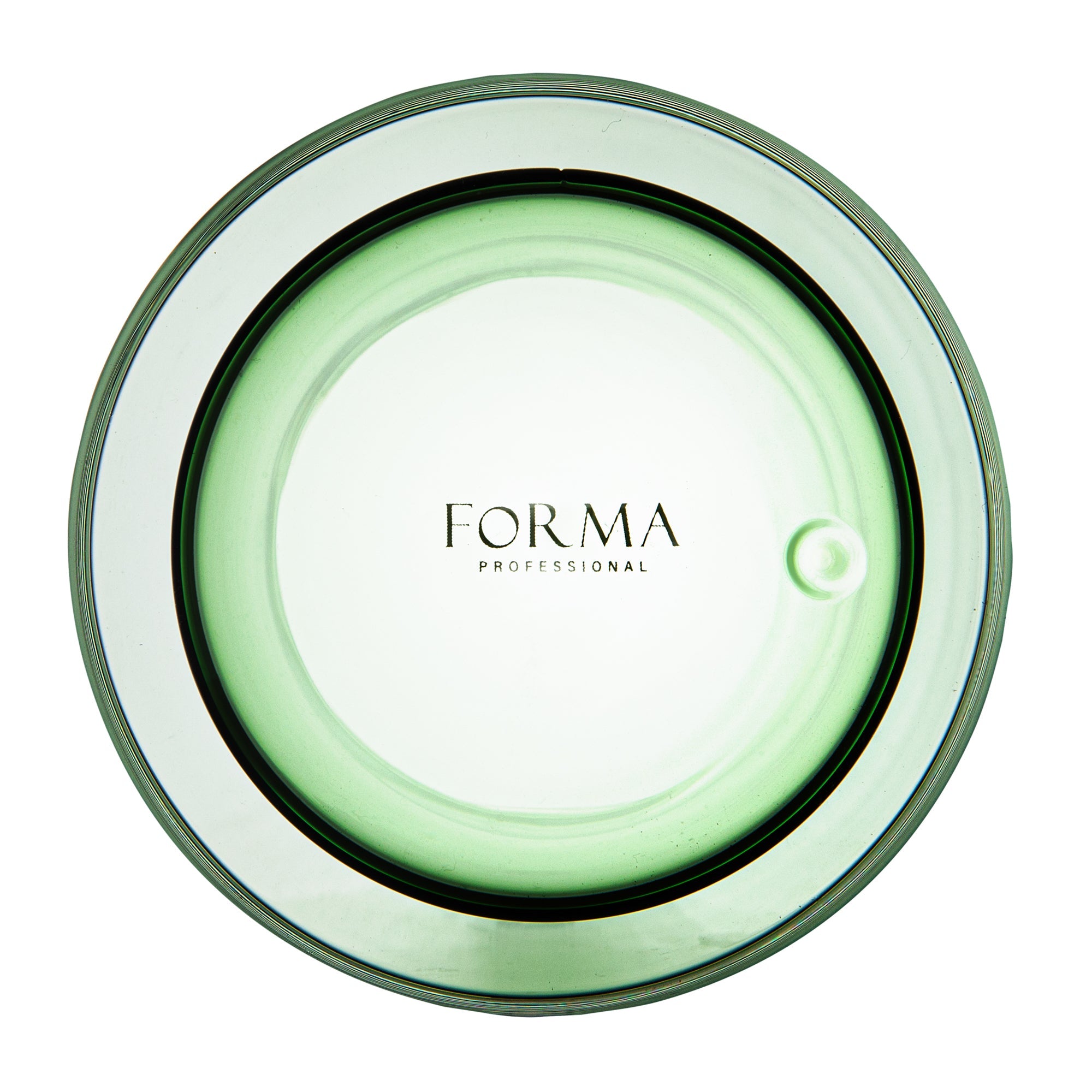 Forma Professional 14 oz Green Glass Tumbler - Double Wall, Borosilicate - 3 1/4" x 3 1/4" x 5 1/4" - 12 count box