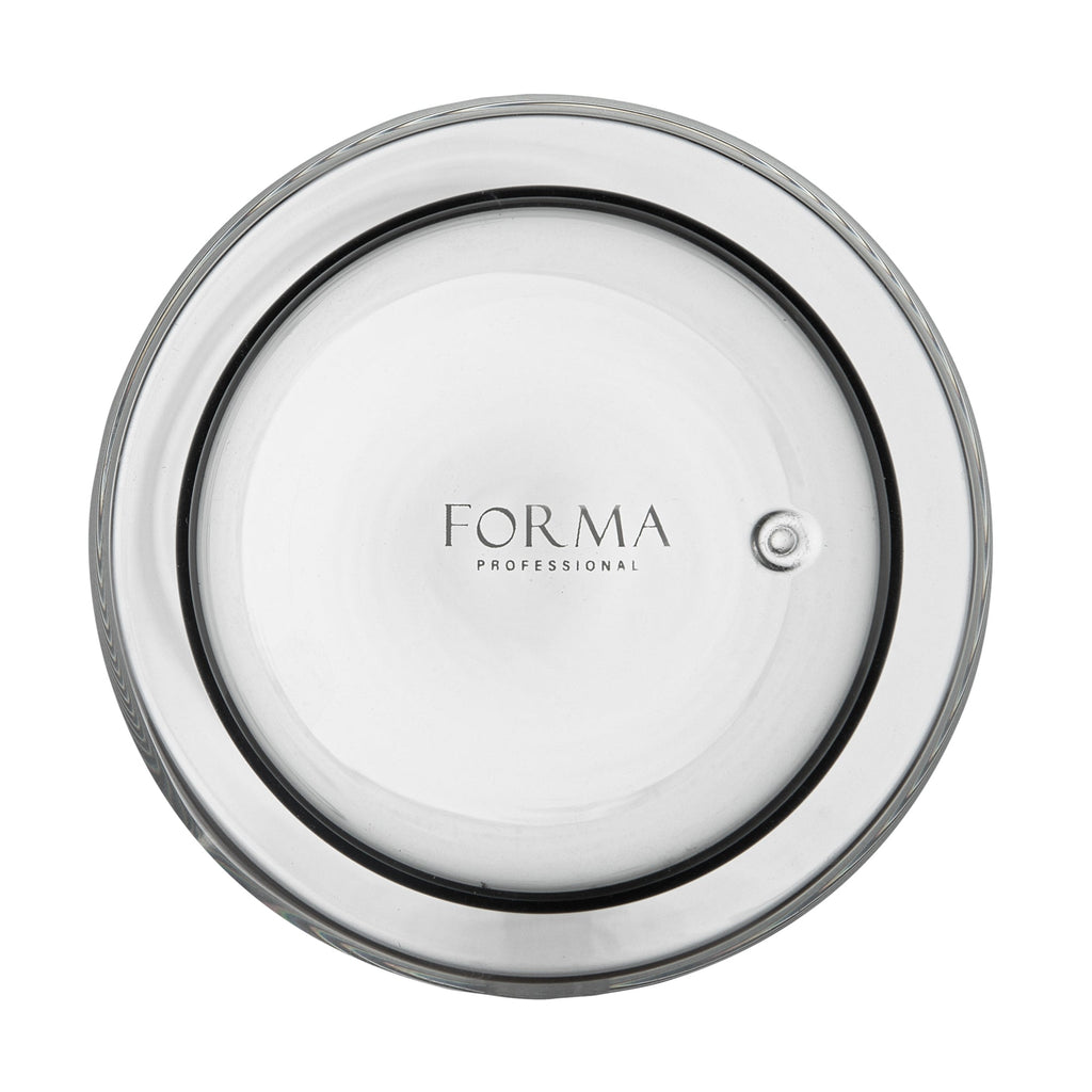 Forma Professional 14 oz Gray Glass Tumbler - Double Wall, Borosilicate - 3 1/4" x 3 1/4" x 5 1/4" - 12 count box