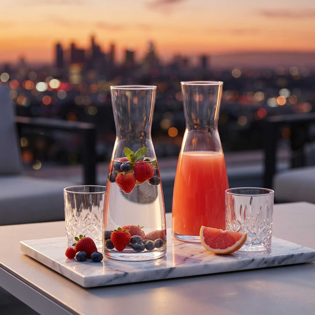 Vetri 1L Clear Glass Carafe - 1 count box