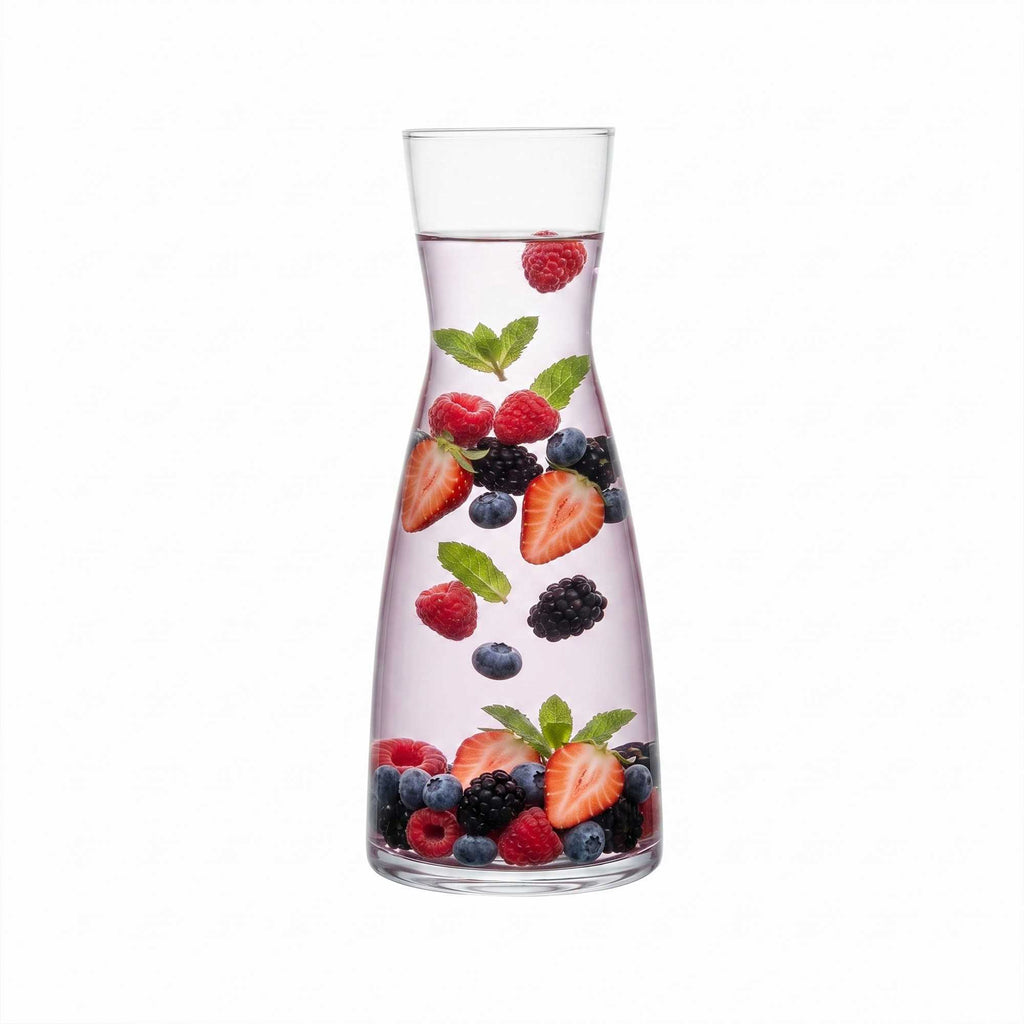 Vetri 1L Clear Glass Carafe - 24 count box