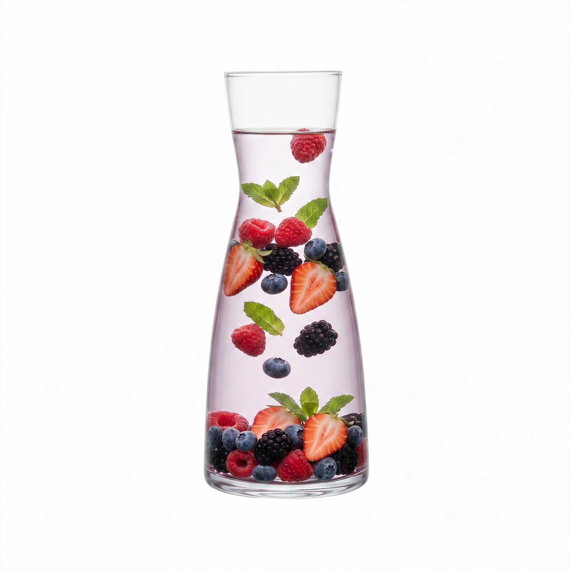 Vetri 1L Clear Glass Carafe - 24 count box