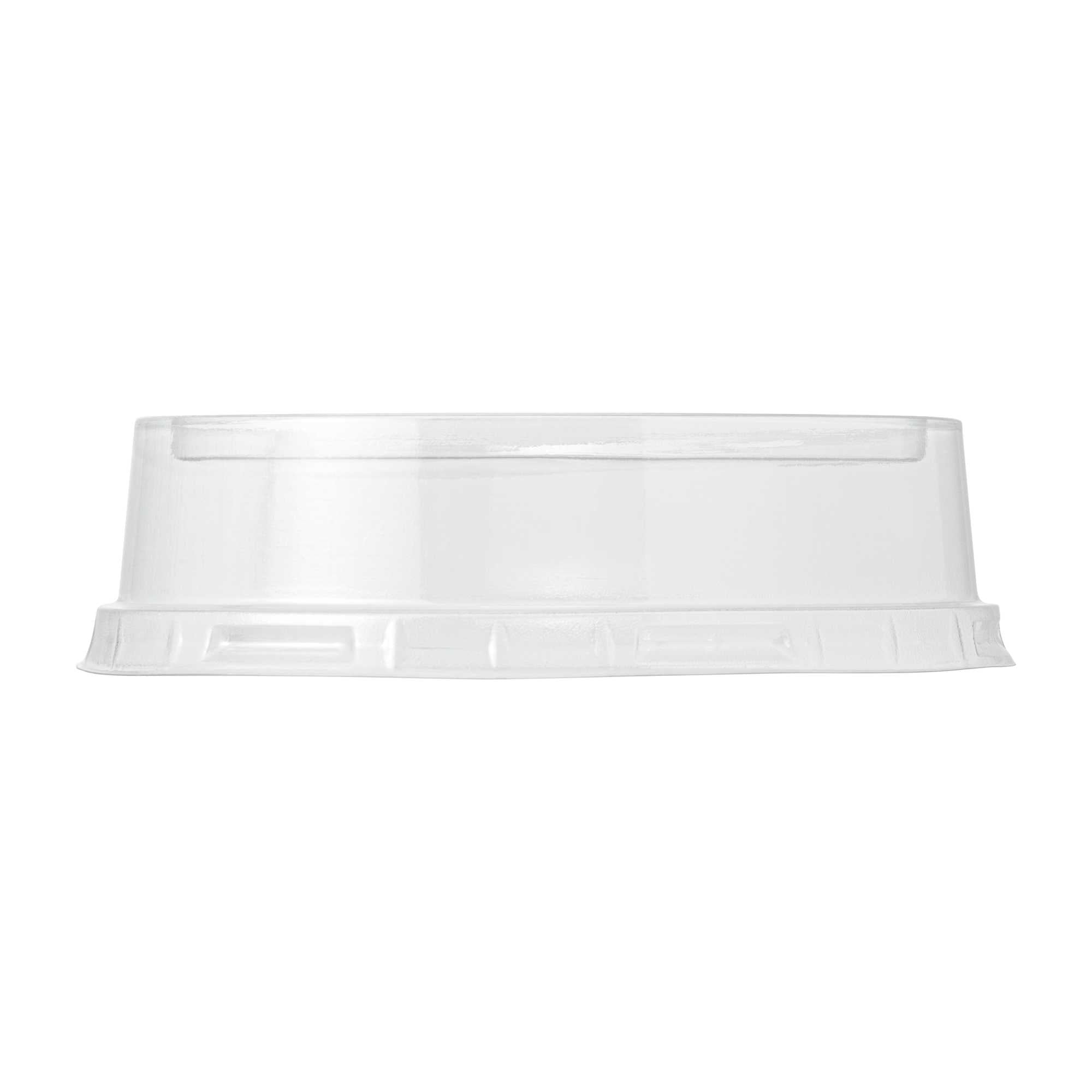 Pastry Tek 3 oz Heart Happy Hour Aluminum Baking Cup - with Plastic Dome Lid - 3 1/2" x 3 1/2" x 1 1/4" - 100 count box