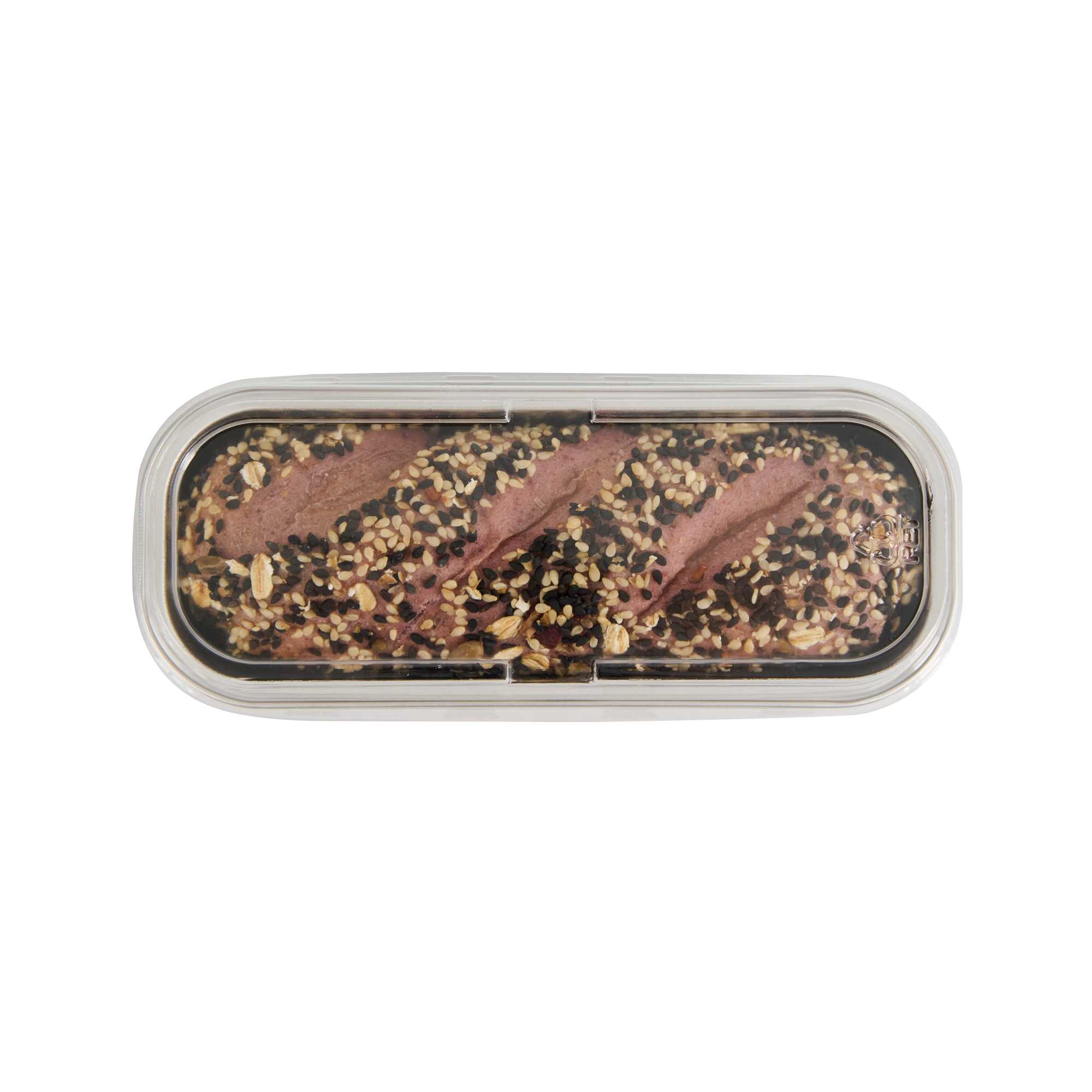 Pastry Tek 7 oz Rectangle Coffee Aluminum Baking Loaf Pan - with Plastic Dome Lid - 6 1/2" x 2 1/2" x 1 1/4" - 100 count box