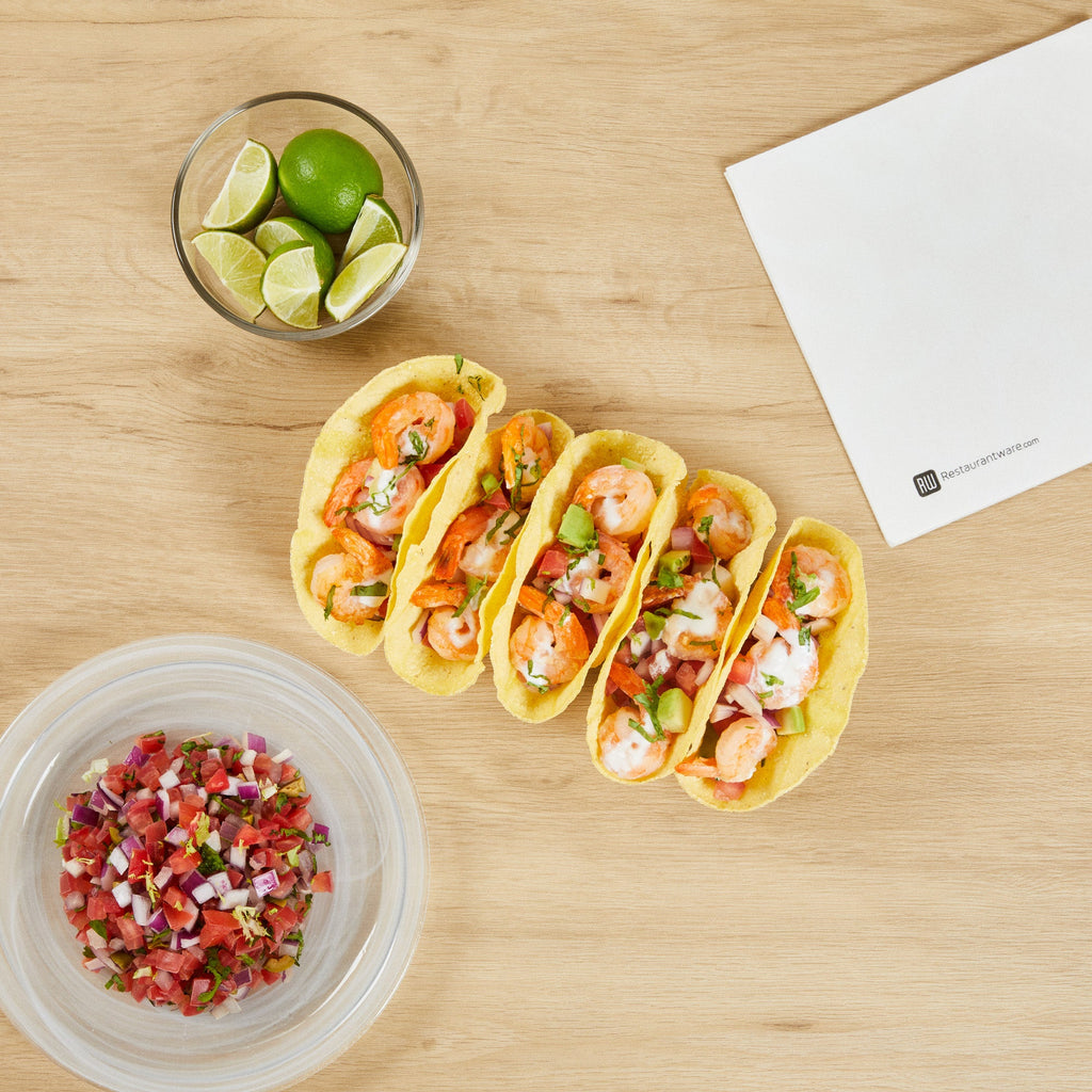 Met Lux Rectangle Silver Stainless Steel Cinque Taco Rack Stand - 5 Tacos - 8 1/4" x 2 1/2" x 1 1/2" - 1 count box