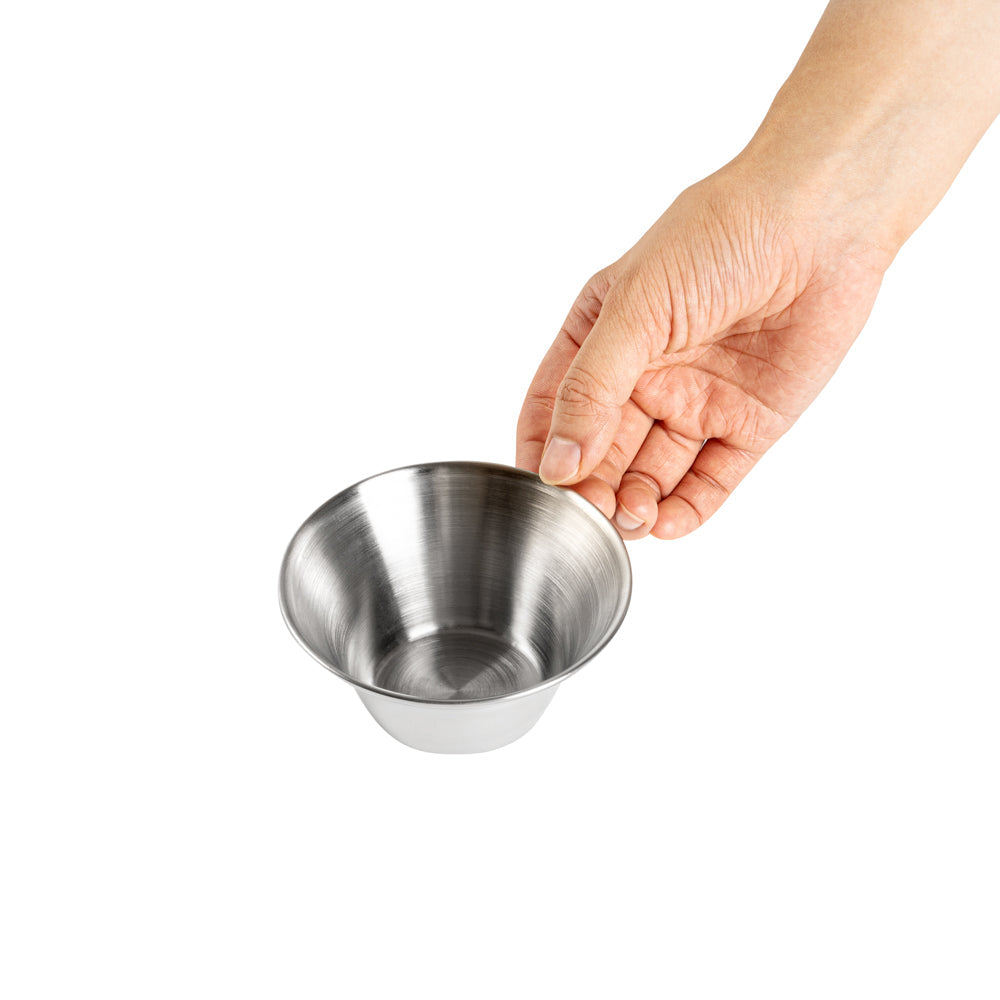 Met Lux 4 oz Stainless Steel Condiment Cup - 3" x 3" x 1 1/2" - 10 count box