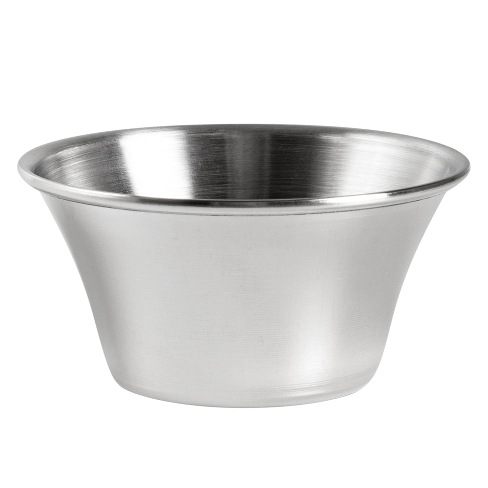 Met Lux 4 oz Stainless Steel Condiment Cup - 3" x 3" x 1 1/2" - 10 count box
