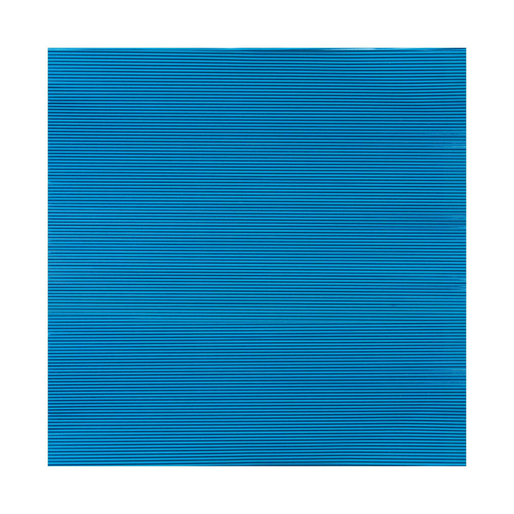 Foil Lux Electric Blue Aluminum Wrap and Basket Liner - Ripple - 12" x 12" - 500 count box