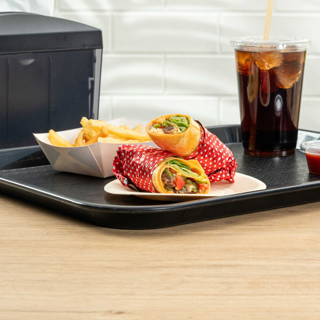 Foil Lux Red Polka Dot Aluminum Wrap and Basket Liner - Ripple - 12" x 12" - 500 count box