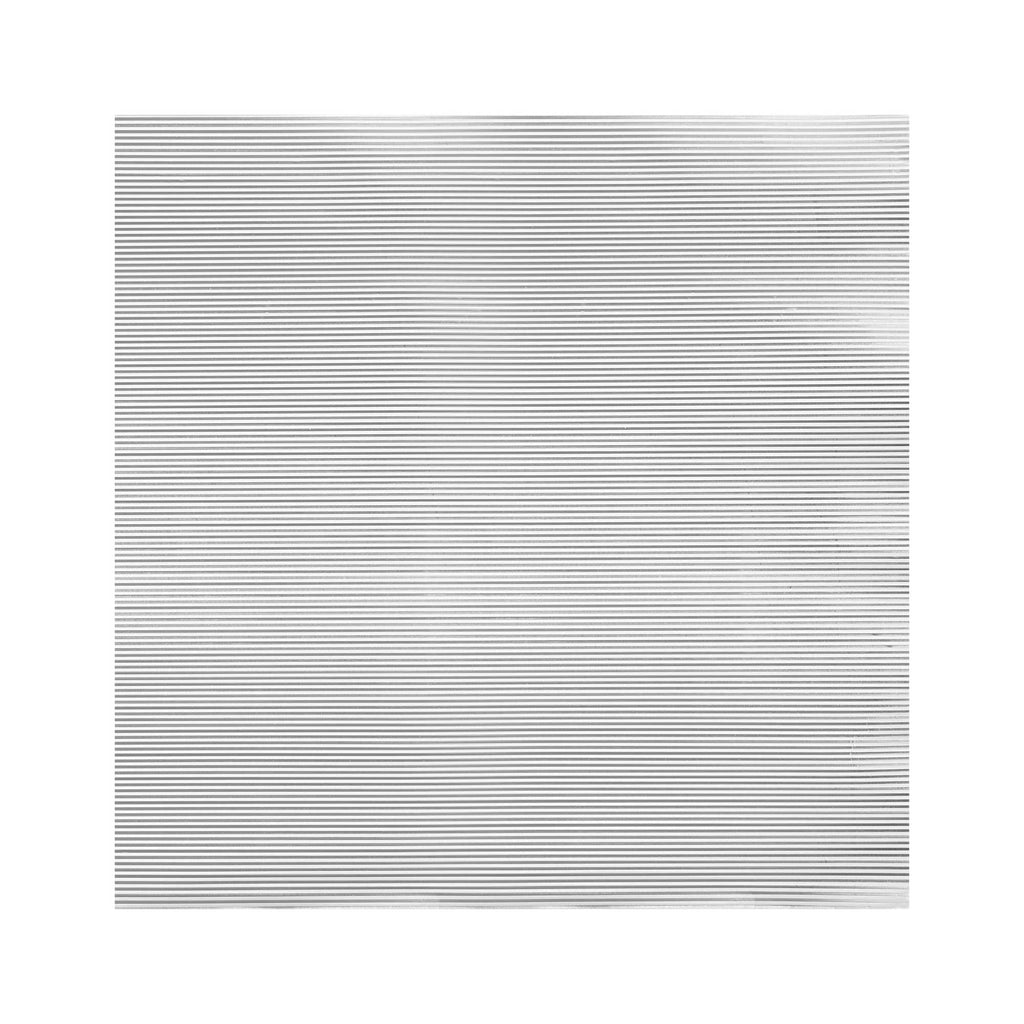 Foil Lux Silver Aluminum Wrap and Basket Liner - Ripple - 12" x 12" - 500 count box