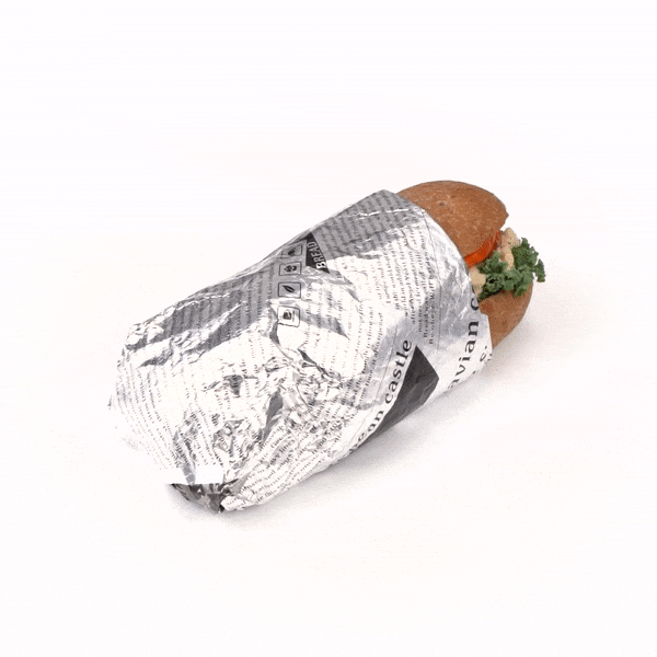 Foil Lux Newsprint Aluminum Sandwich Wrap Sheet - Insulated - 12" x 12" - 500 count box