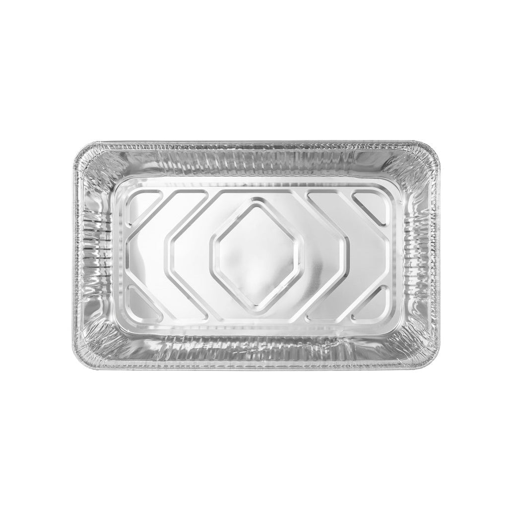 Foil Lux Aluminum Full Size Deep Steam Table Pan - 20 3/4" x 12 3/4" x 3 1/2" - 25 count box