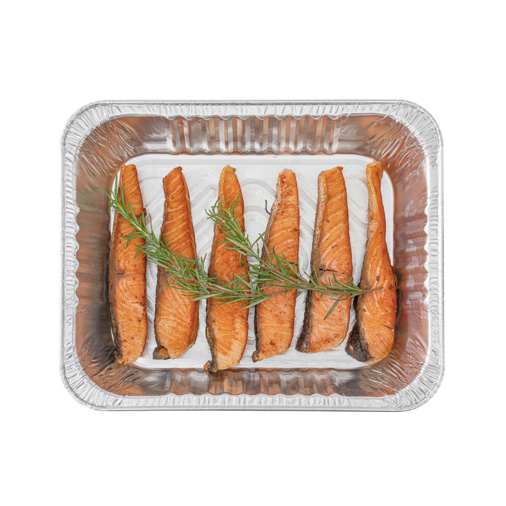 Foil Lux Aluminum 1/2 Size Deep Steam Table Pan - 12 3/4" x 10 1/2" x 2 1/2" - 25 count box