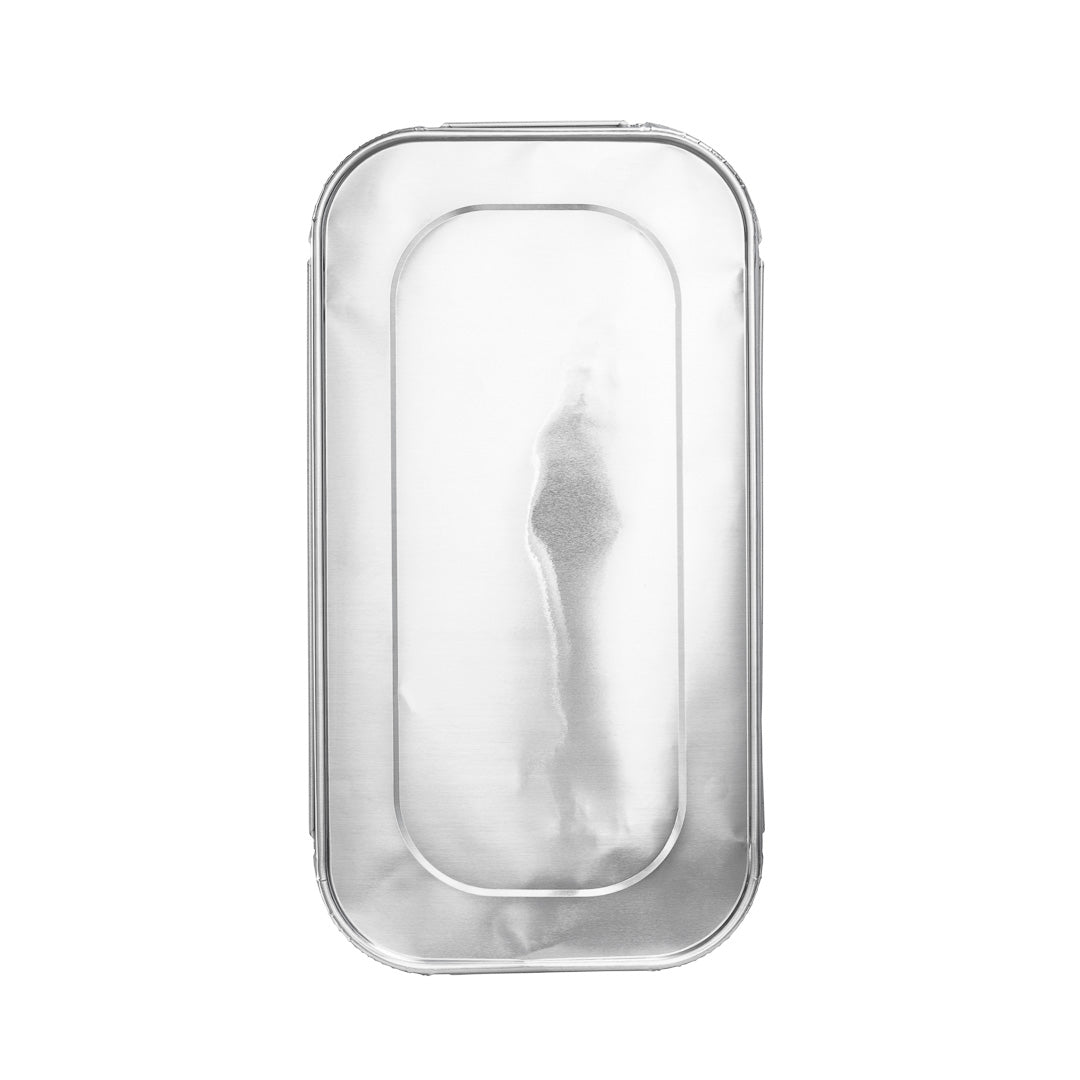 Foil Lux Aluminum Steam Table Pan Lid - Fits 1/3 Size / Loaf - 25 count box