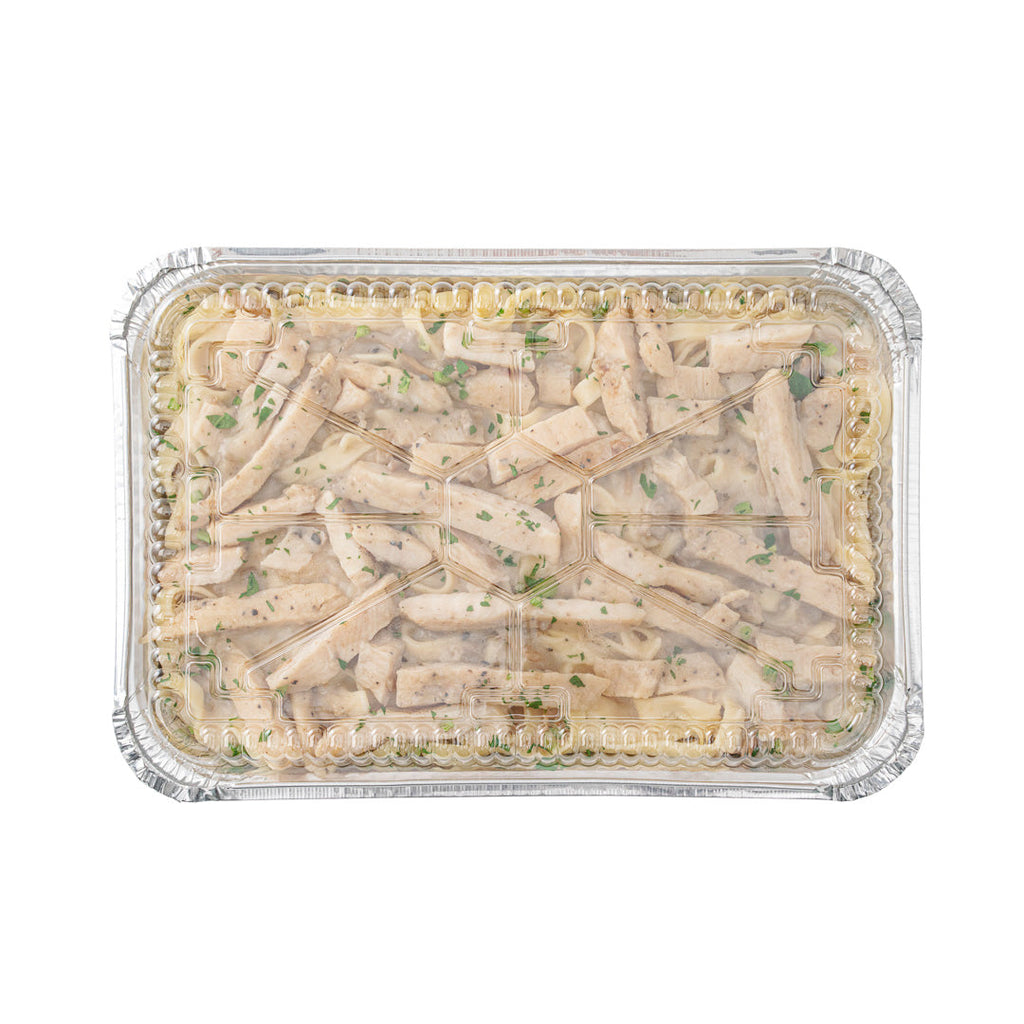 Foil Lux Oblong Clear Plastic Dome Lid - Fits 4 lb Take Out Container - 100 count box