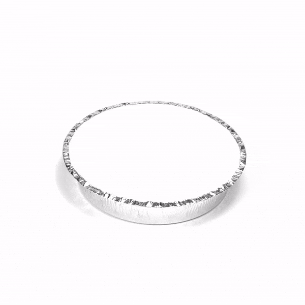 Foil Lux Round White Paper Flat Foil-Laminated Board Lid - Fits 8" Take Out Pan - 100 count box