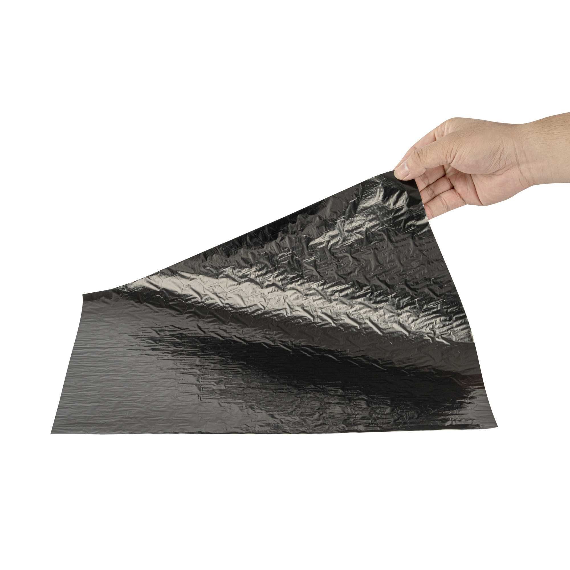 Foil Lux Black Aluminum Sandwich Wrap Sheet - Insulated - 16" x 14" - 500 count box