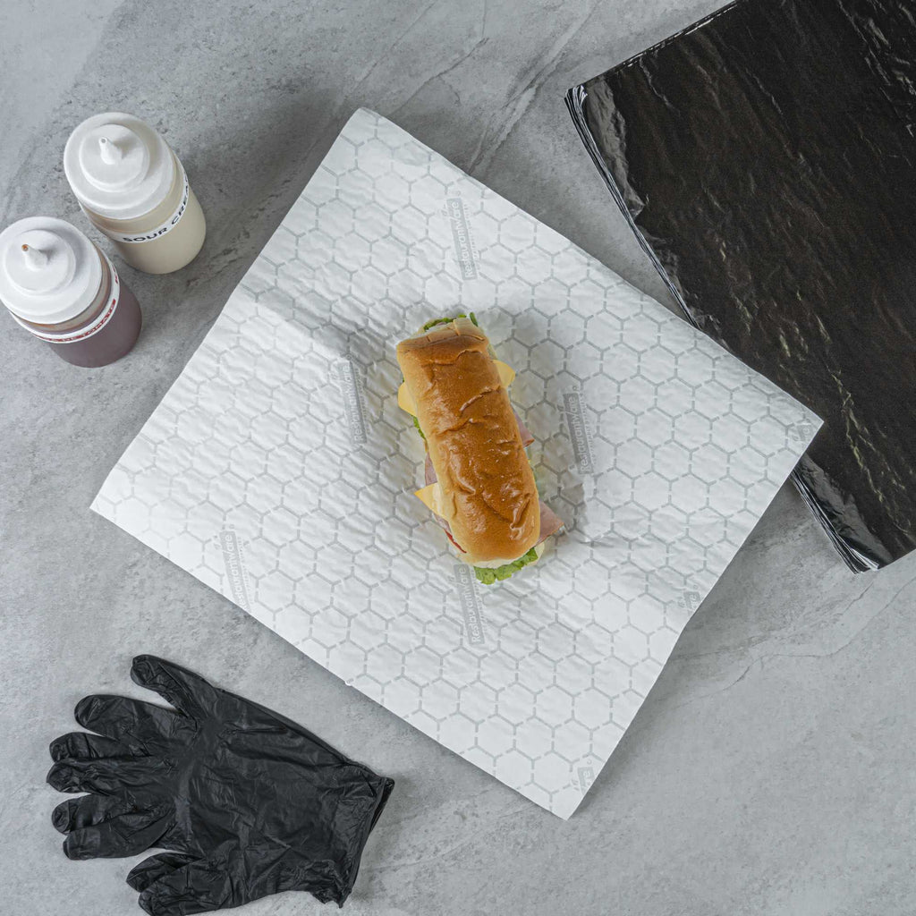 Foil Lux Black Aluminum Sandwich Wrap Sheet - Insulated - 16" x 14" - 500 count box