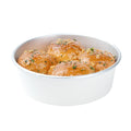 Foil Lux 17 oz White Paper Take Out Container - with Foil Interior - 6" x 6" x 1 3/4" - 50 count box