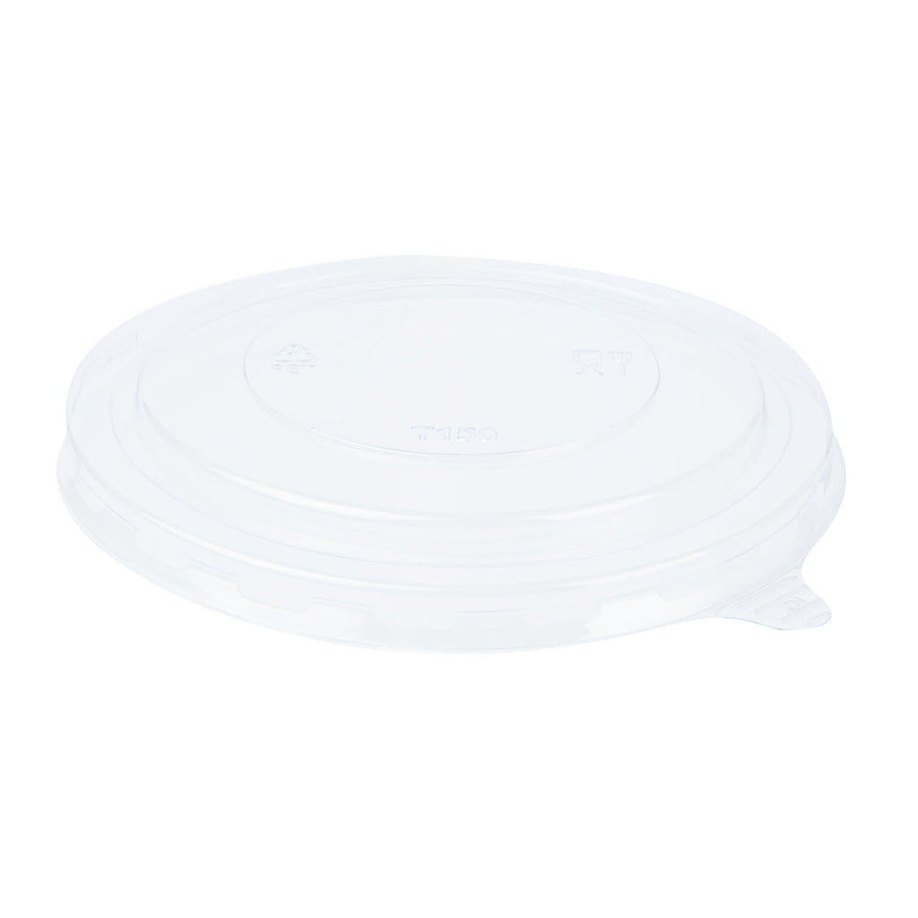 Foil Lux Clear Plastic Take Out Container Lid - Fits 17, 25 and 33 oz - 6" x 6" x 1/4" - 200 count box
