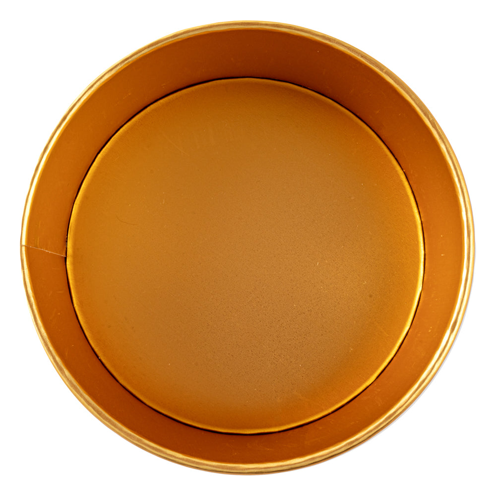 Foil Lux 37 oz Black And Gold Paper Take Out Container - with Foil Interior - 6 1/2" x 6 1/2" x 2 1/2" - 200 count box