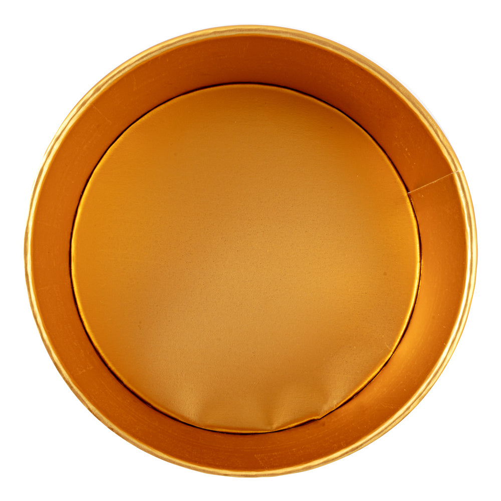Foil Lux 42 oz Black And Gold Paper Take Out Container - with Foil Interior - 6 1/2" x 6 1/2" x 3" - 50 count box