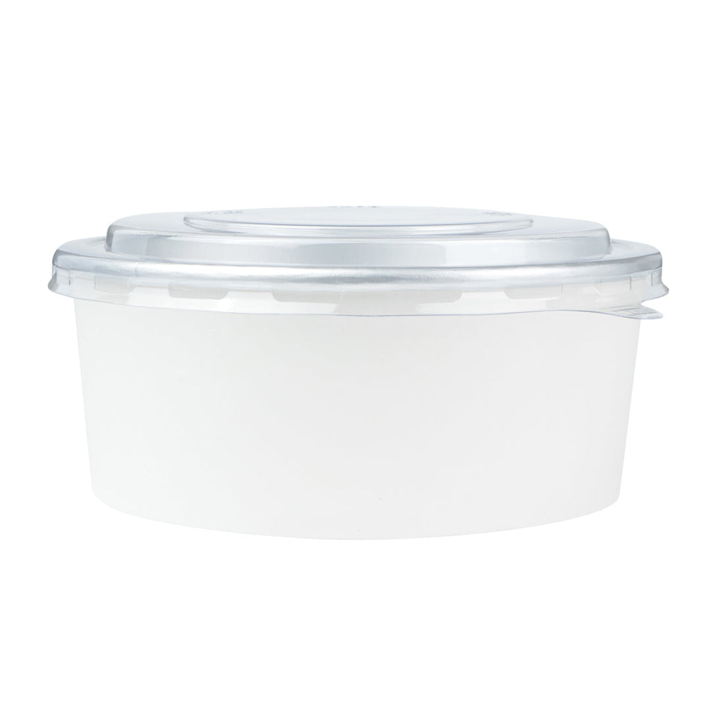 Foil Lux Clear Plastic Take Out Container Lid - Fits 37 and 42 oz - 200 count box
