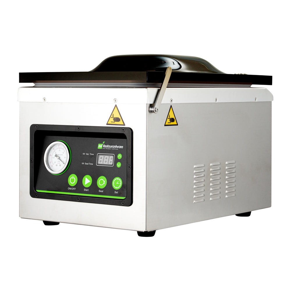 Fresh Hero Stainless Steel Chamber Vacuum Packaging Machine - 10 1/4" Seal Bar, Oil Pump - 1 count box