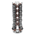Restpresso Iron Coffee Pod / Capsule Holder - Revolving, Holds 24 Dolce Gusto Pods - 5 1/2" x 5 1/2" x 13" - 1 count box
