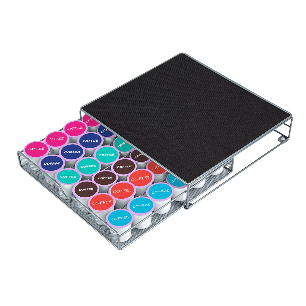 Restpresso Iron Coffee Pod / Capsule Storage Drawer - Holds 36 K-Cups - 13" x 12 1/4" x 3" - 1 count box